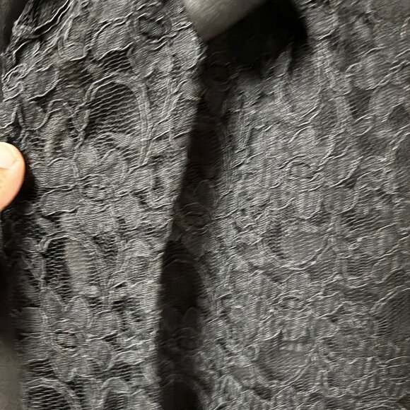 Elegant Morilee by Madeline Gardner Black Lace Dress - Picture 3 of 6